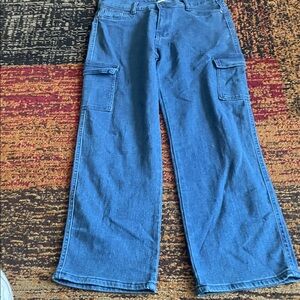 Women's Blue Straight Leg Jeans